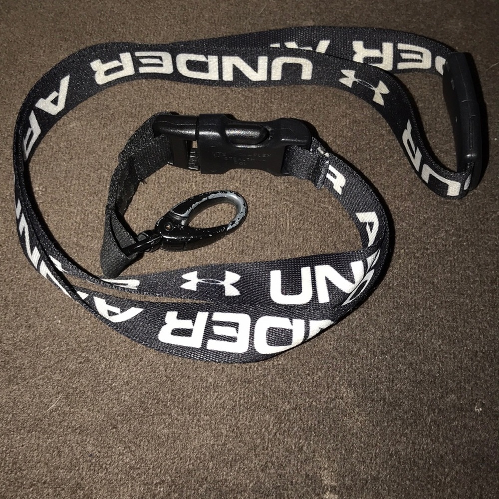 Under Armour lanyard. Clip has some wear as seen.